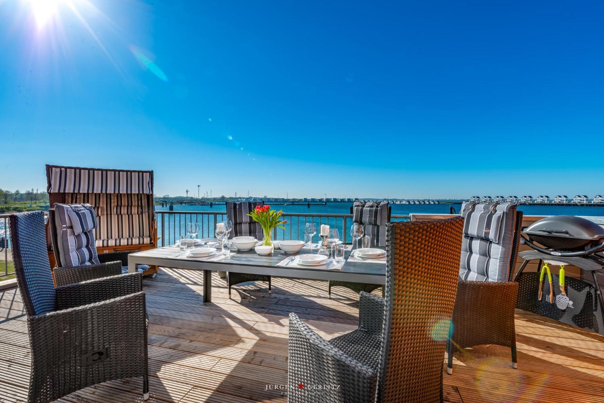 Ferienwohnung Hafenlounge 奥尔本尼兹 外观 照片